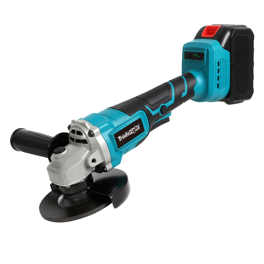 Traderight 21V Cordless Angle Grinder Kit 2 Batteries