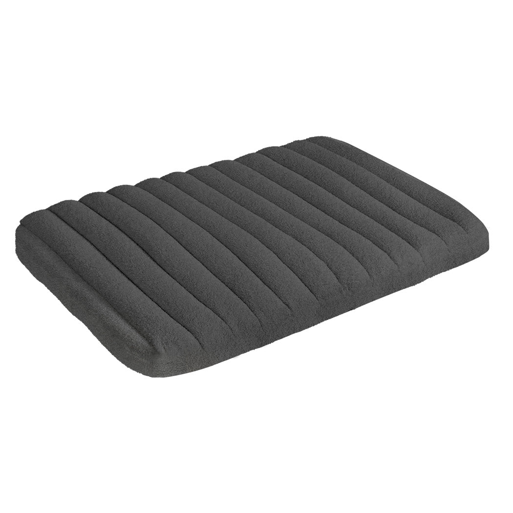 Pawz XL Size Orthopedic Dog Bed with Sherpa Plush Removable Cover in Grey