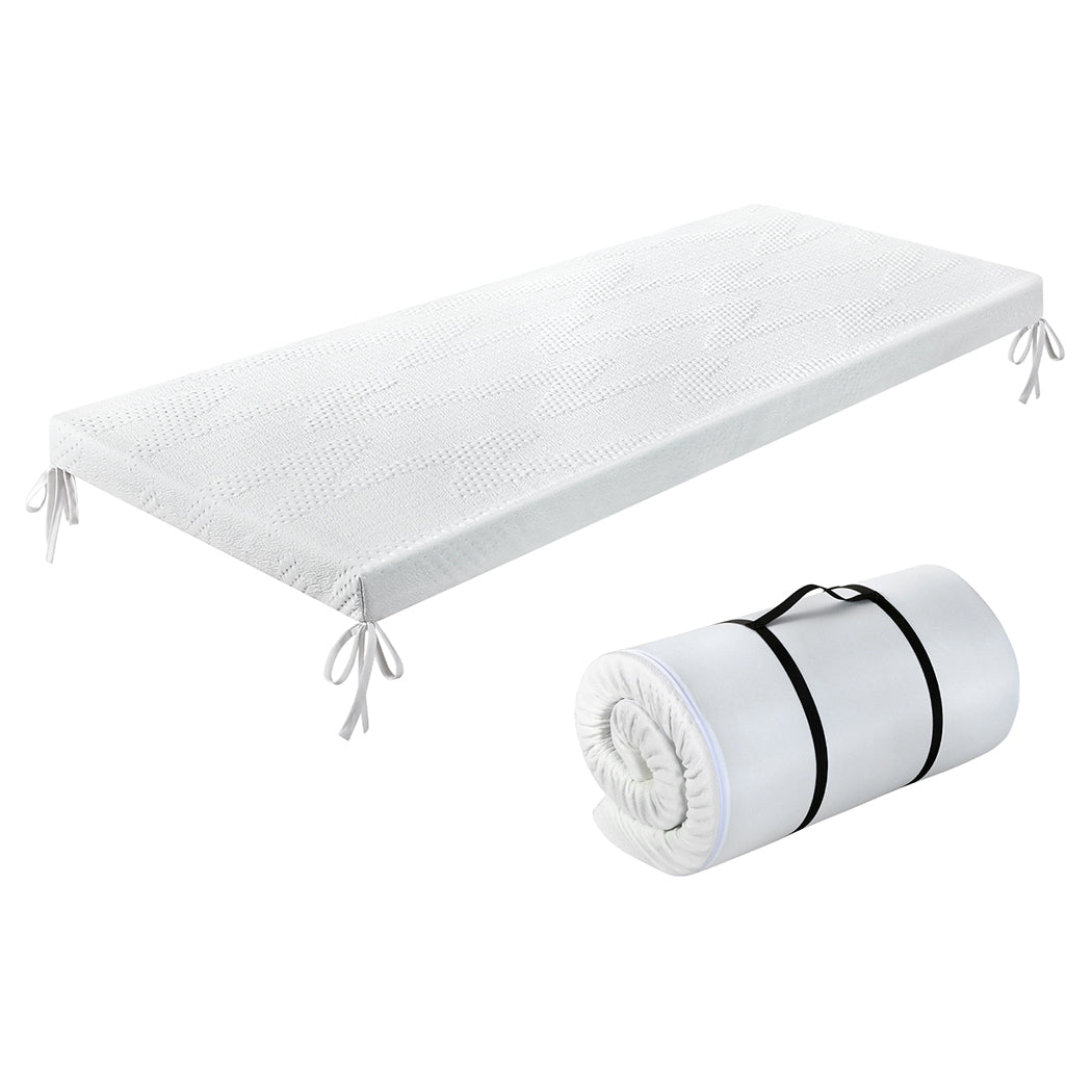 Dreamz Gel Memory Foam Mattress Topper Camping Bed Car Mattress Roll Floor Mat