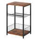Levede Side Table 3-Tier Storage Shelf Modern Table