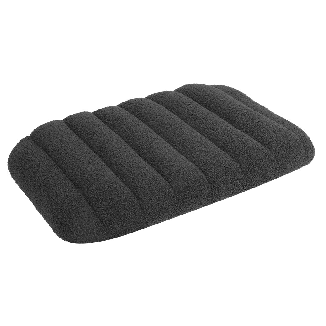 Pawz S Size Orthopedic Dog Bed with Sherpa Plush Removable Cover in Grey