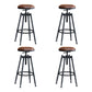 Levede 4x Bar Stools Industrial Kitchen