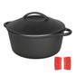 Pawz 6.6L Cast Iron Dutch Oven Heavy Duty Casserole Pot