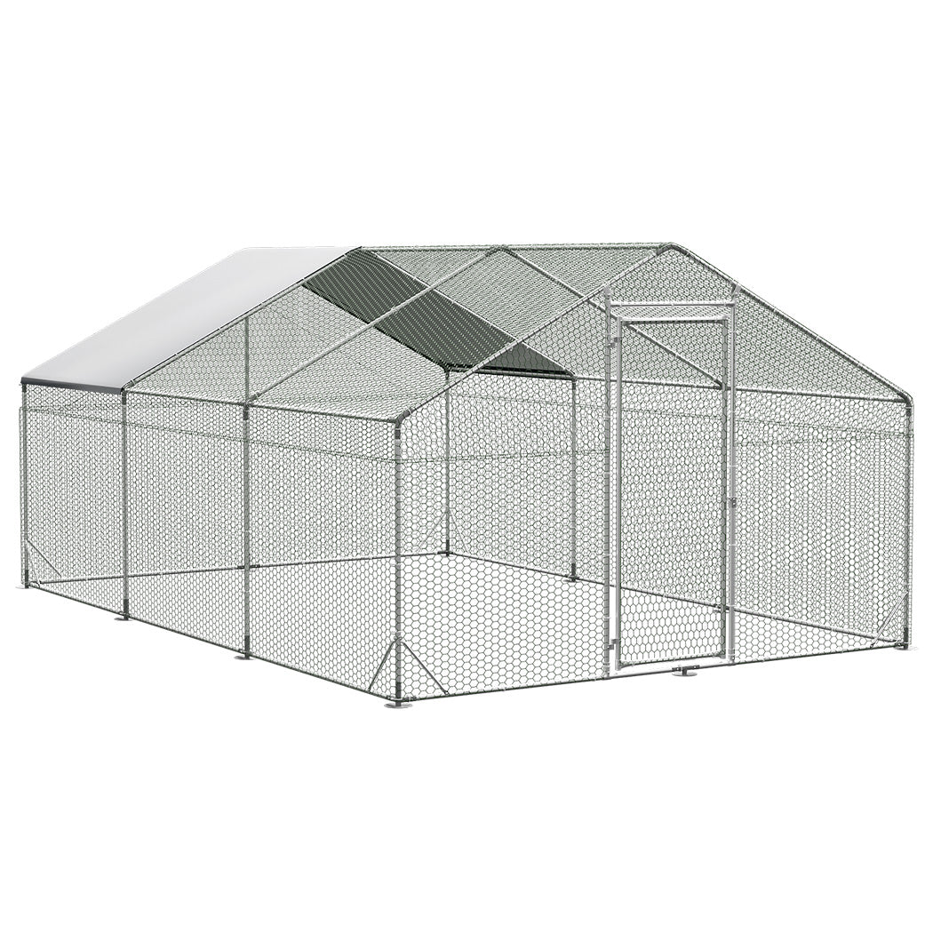 Pawz 600x300x194cm Large Metal Walk-in Chicken Coop Cage