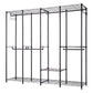 Levede Heavy Duty Clothes Rack Organizer 500kg Carbon Steel Bedroom Black