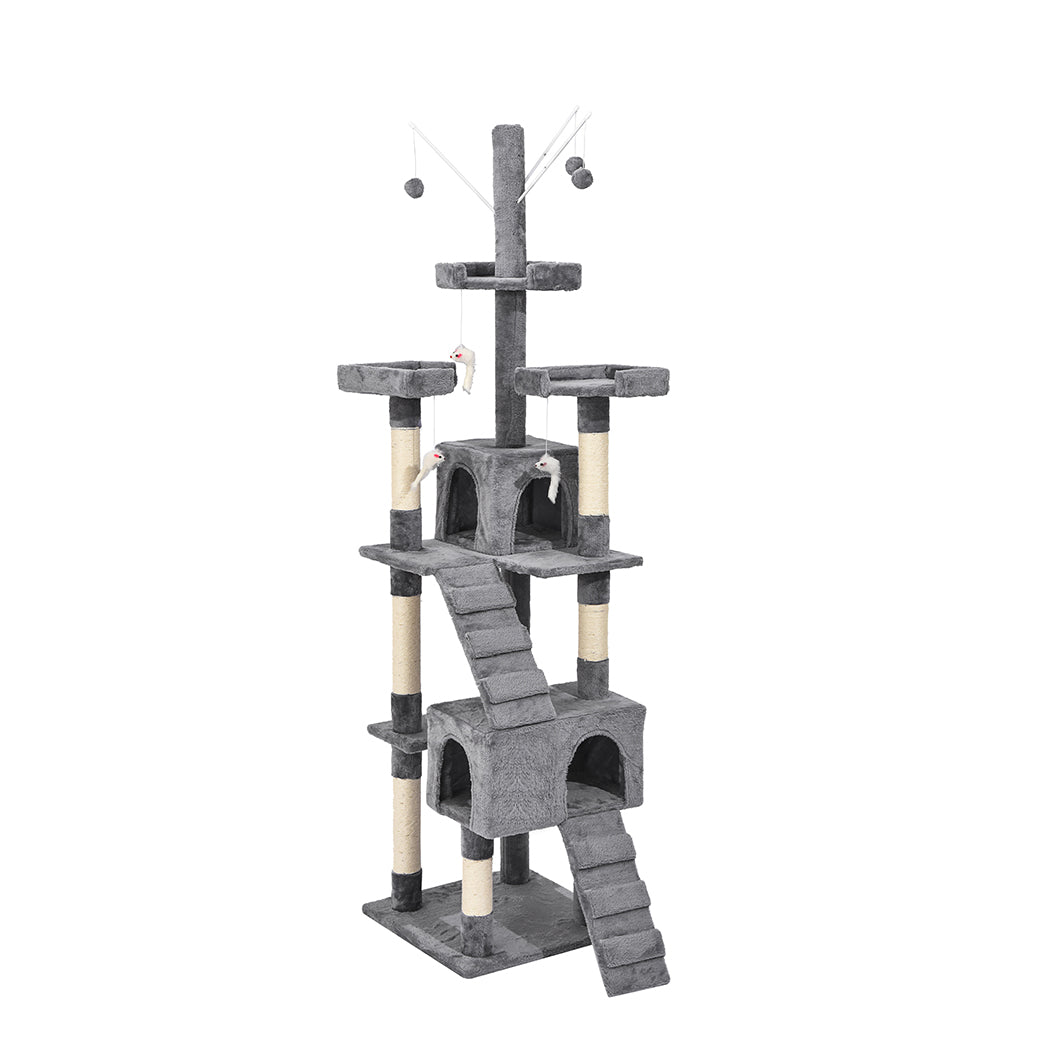 PaWz Cat Tree Scratching Post Scratcher Grey