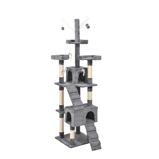PaWz Cat Tree Scratching Post Scratcher Grey