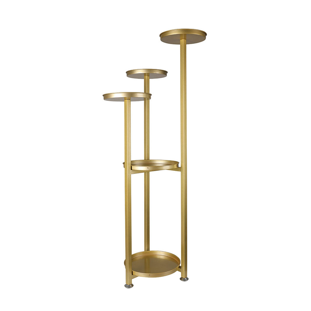 Levede Plant Stand Outdoor Indoor Flower Gold Medium