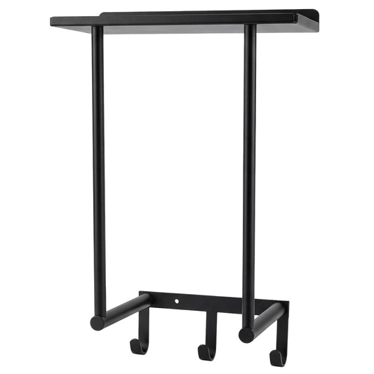 Levede Wall Mounted Towel Rack Towel Holder 3 Hooks Bathroom Towel Storage