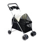 PaWz Large Pet Stroller Dog Cat Carrier Black