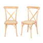Levede 2X Dining Chairs Cross Back Chair