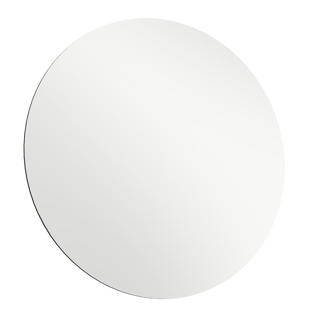 Yezi 50cm Round Wall Mirror Frameless Tempered Glass