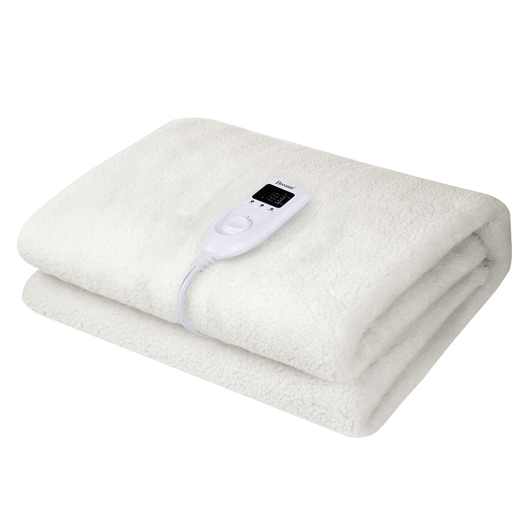 DreamZ 350GSM Electric Blanket Heated Single
