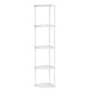 Levede Corner Bookshelf Adjustable Corner Bookcase Unit Living Room White