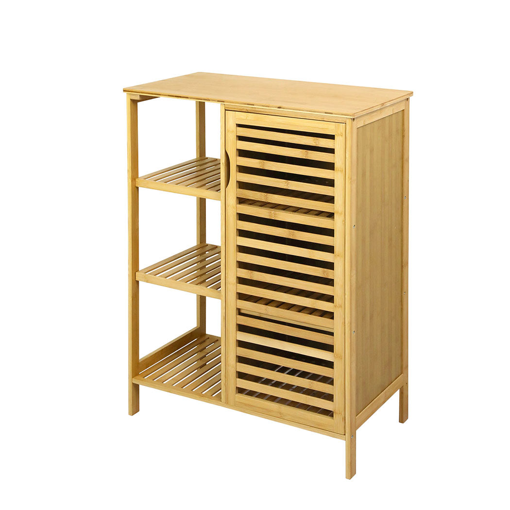 Levede Bathroom Bamboo Storage Cabinet Natural