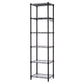 Levede Storage Shelves 6 Tier Carbon Steel Wire Rack Shelving Unit Kitchen Black