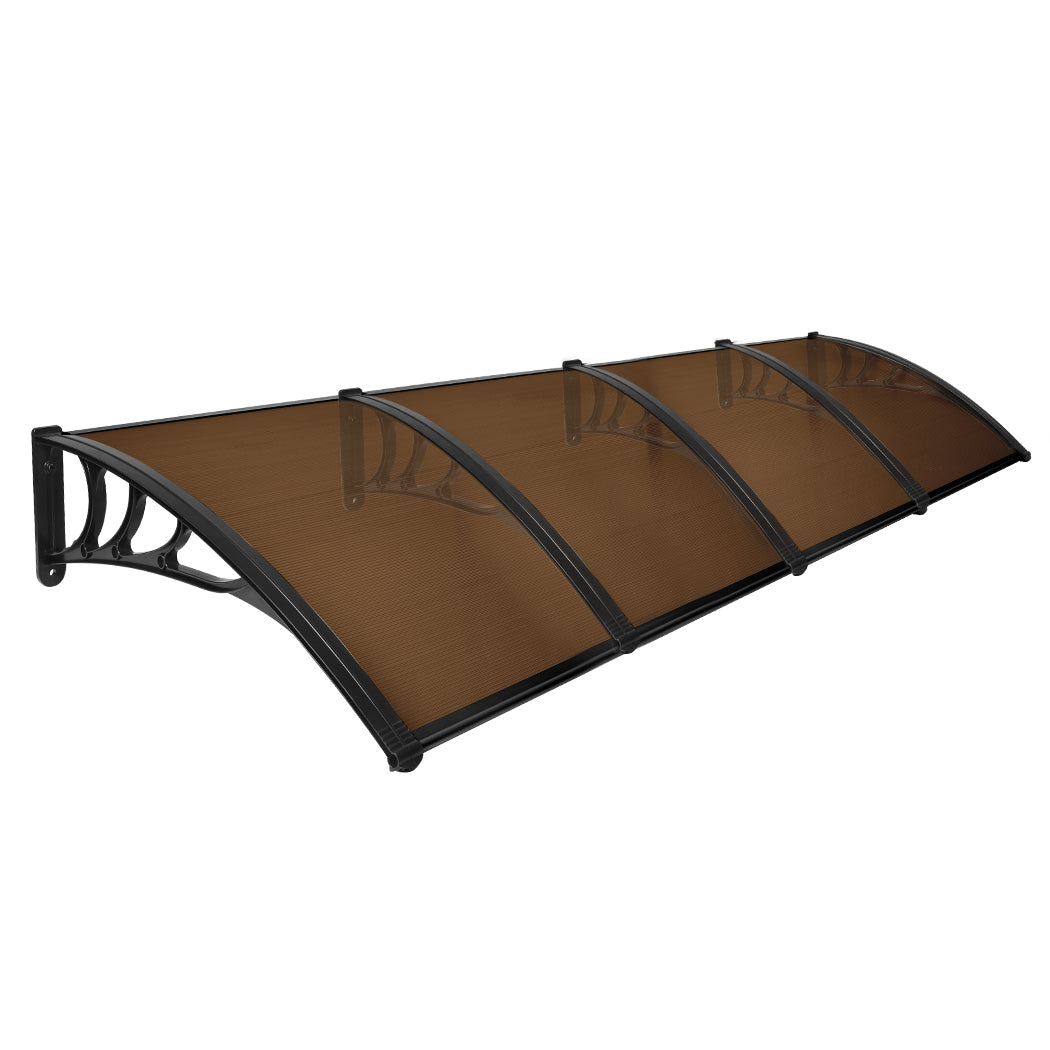 Mountview Window Door Awning Outdoor 1M X 4M Brown 1x4M