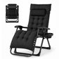 Levede Zero Gravity Chair Lounge Lockable Outdoor Recline Cushion Tray Black