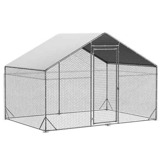 Pawz 200x300x194cm Large Metal Walk-in Chicken Coop Cage