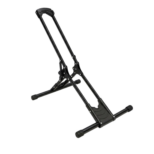 Monvelo Bike Stand Floor Storage Rack Foldable Carbon Steel for 16-29 Inch Black
