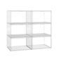 Stacked 6Pc Shoe Box Storage Display Stackable