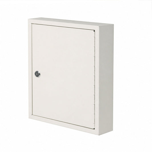 Levede Key Safe Cabinet 42-Key Wall Mount Steel Lock Box White