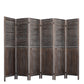 Levede 6 Panel Partition Room Divider Brown