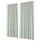 Marlow Blackout Curtains 2 Panels Thermal Linen Look Blockout Drapes Green