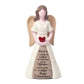 Levede Resin Angel Heart Figurines Tribute Retirement Gift for Elder White