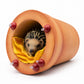 Emitto Hedgehog Solar Garden Statue Light Outdoor Ornament Hand Painted Decor