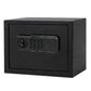 Levede Fireproof Safe Box with LED Light Alarm USB Steel for Home Use Black
