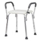 Levede Adjustable Shower Chair Bath Seat with Arms Portable Non Slip Bathroom