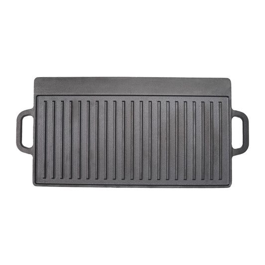 Toque 49.5cm Reversible Cast Iron Griddle Pan Non-Stick