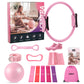 Centra Pilates Kit 13Pc All In One Set with Ring Ball Bands Home Workout Pink