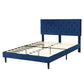 Levede Bed Frame Queen Size Mattress Blue