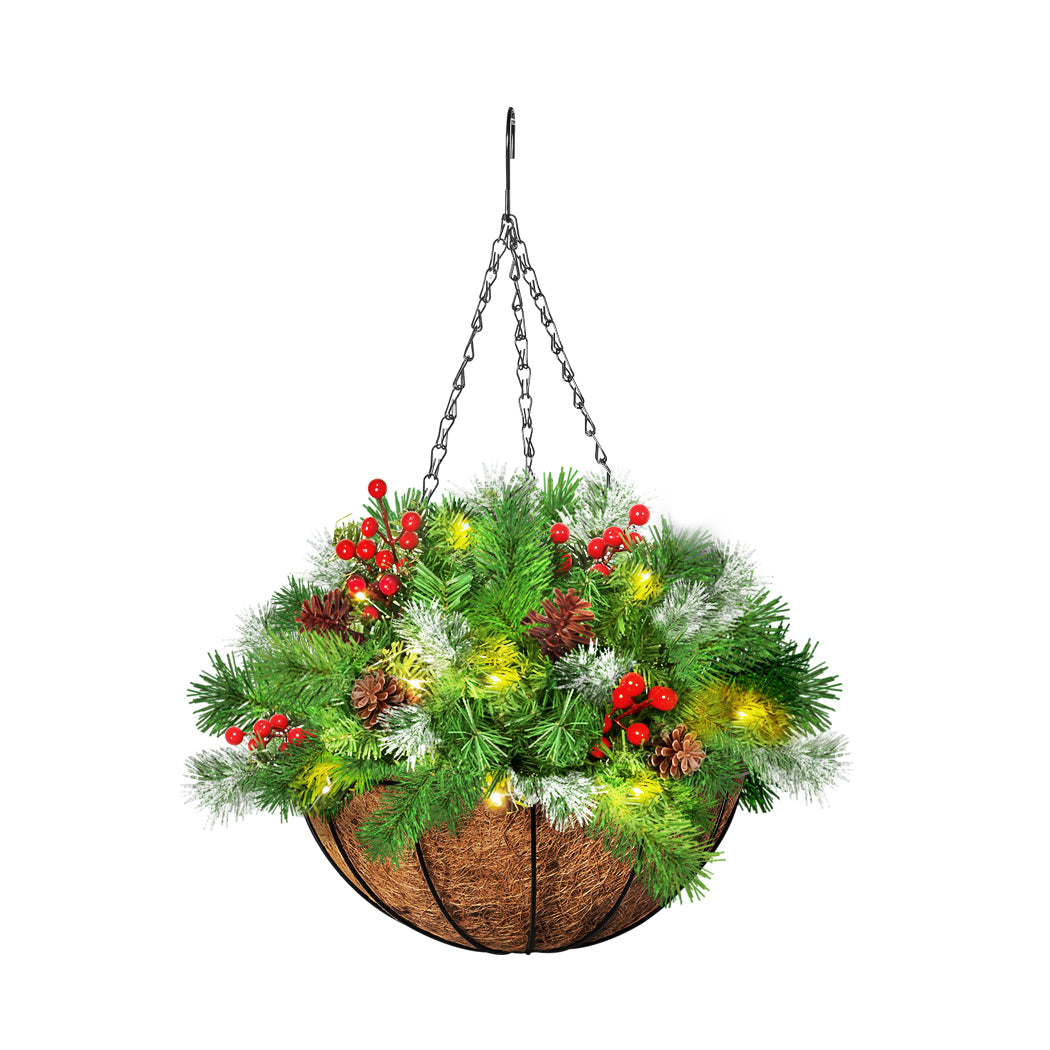 Santaco Christmas Hanging Basket Ornaments 25CM