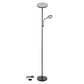 Emitto Modern Floor Lamp 2-in-1 Adjustable Reading Light Remote Control Timer