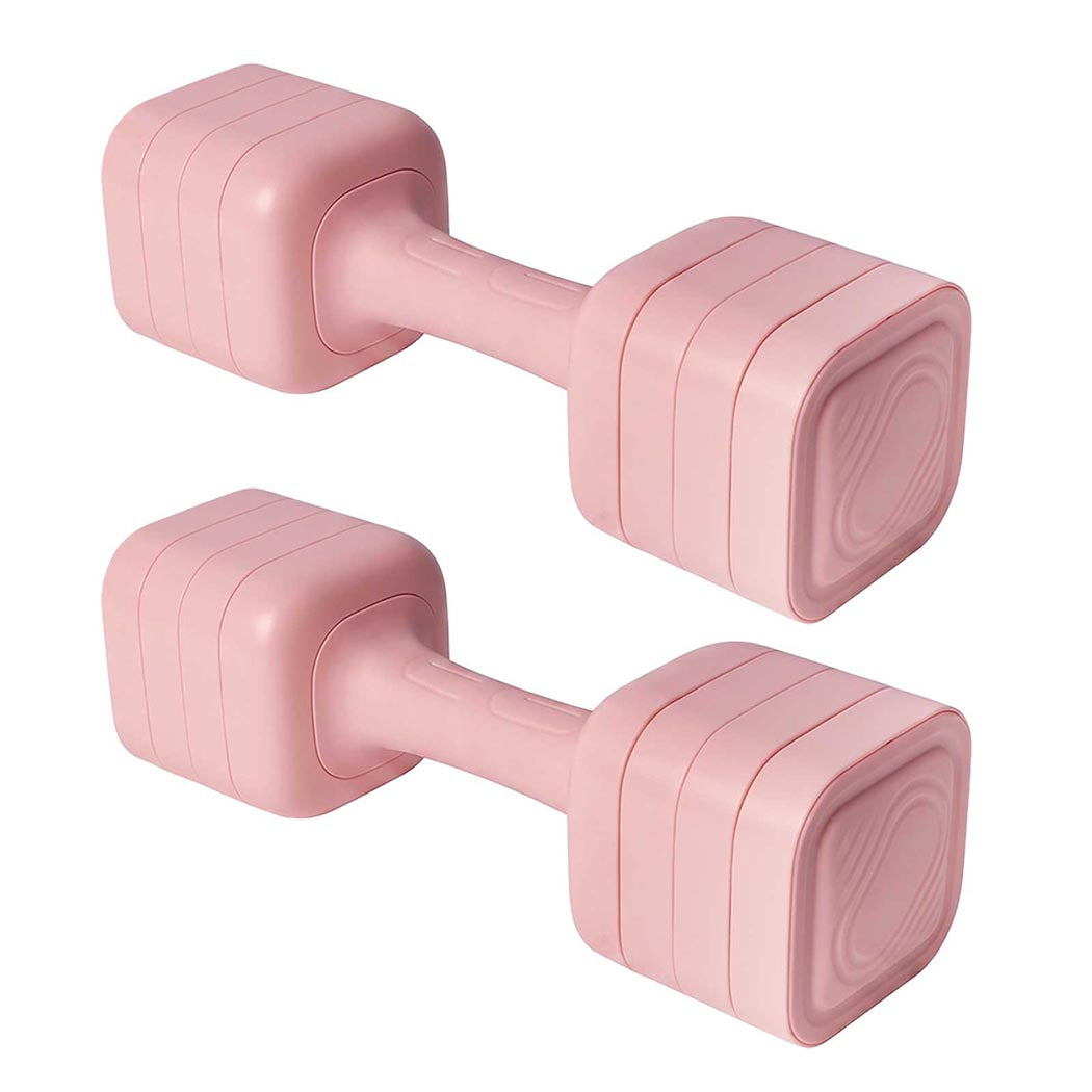 Centra Adjustable Dumbbells Set 2-5kg Quick Lock TPU Grip for Home Workout Pink