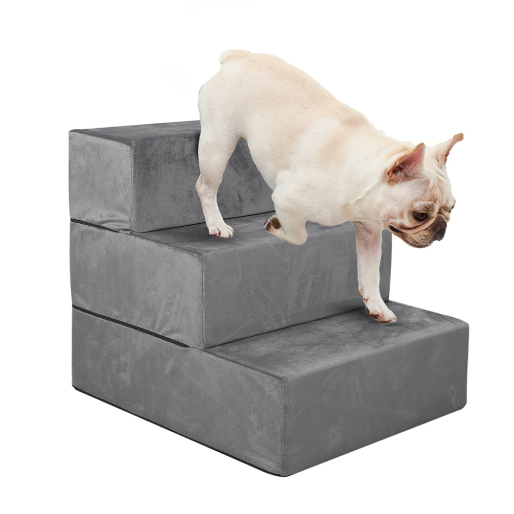 PaWz Pet Stairs 3 Steps Portable Adjustable Medium
