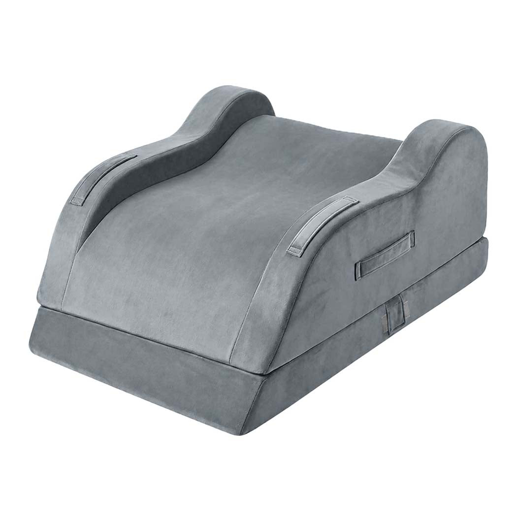 DreamZ Leg Elevation Pillow After Surgery Gel Memory Foam Double Leg Grey