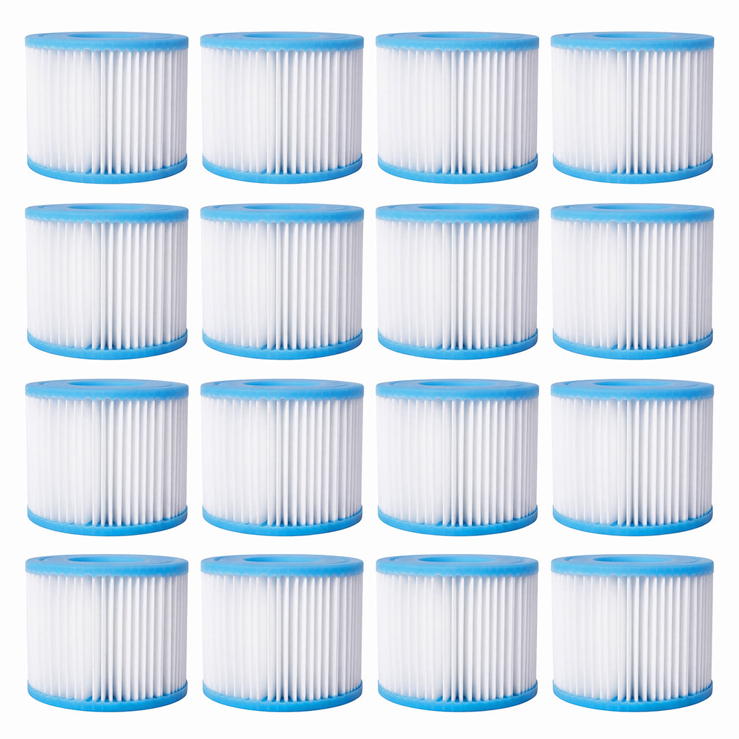 Cleanflo 16 Pcs Type VI Filter Cartridge Spa Hot Tub Filter Replacement Washable