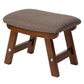 Levede Foot Stool Ottoman Footrest With Washable Cover,Living Room,Brown