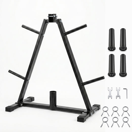 Centra Weight Plate Storage Rack Barbell Holder Stand 250KG Home Gym Fitness