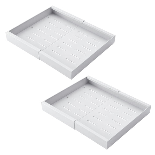 Toque Cabinet Organizer Drawer Shelf Pull Out 2Pcs Width-adjustable Kitchen