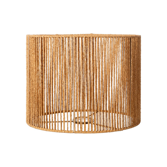 Emitto Ceiling Light Shade Boho Woven Lamp Shade Metal Paper Rope Yellow