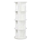 Levede Rotating Bookshelf 4 Tier Book Storage 360 Swivel Space Saving White