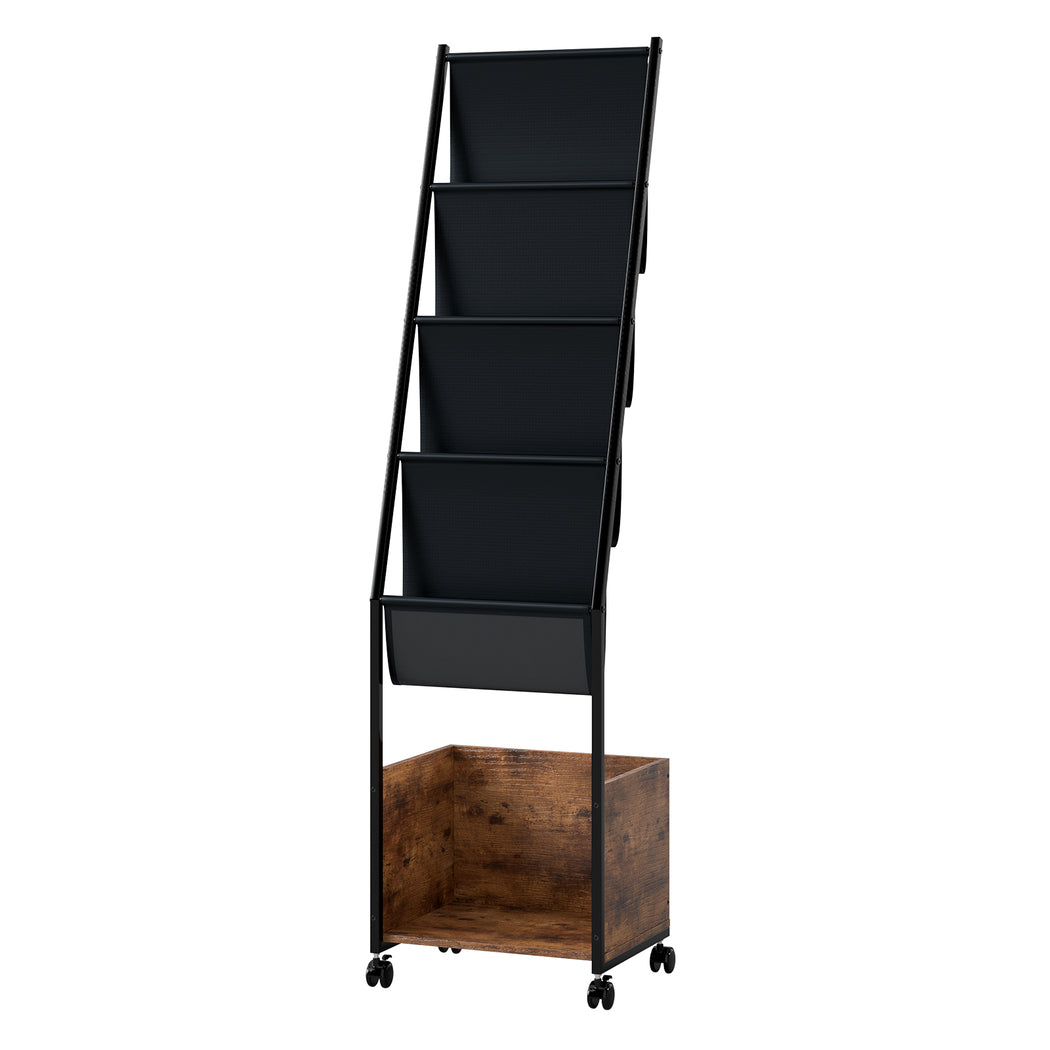 Levede 4-Tier Record Player Stand Storage Rack Holder Up to 100 Albums Magazine