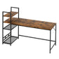 Levede Computer Desk Study Home Table with 4-Tier Shelf