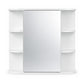 Levede Bathroom Mirror Cabinet Wall Storage Adjustable Shelf Bedroom White