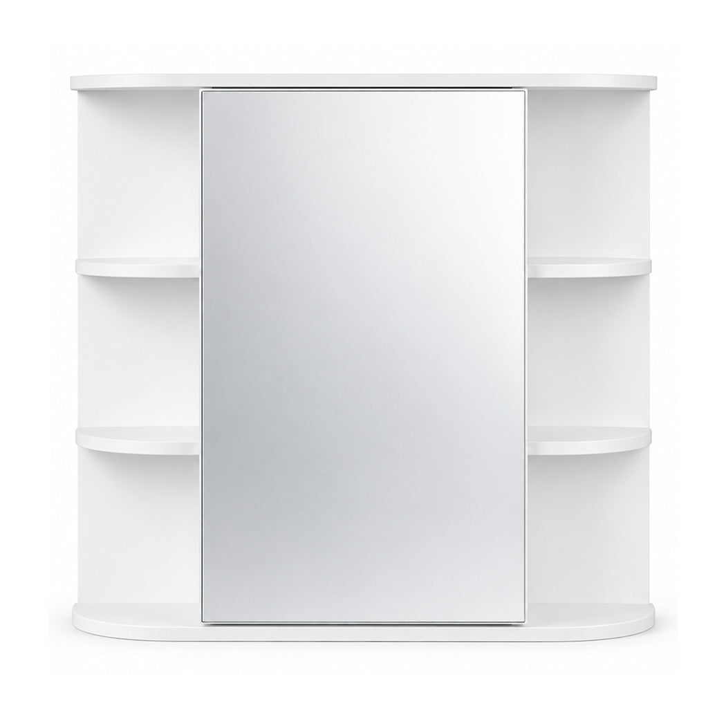 Levede Bathroom Mirror Cabinet Wall Storage Adjustable Shelf Bedroom White
